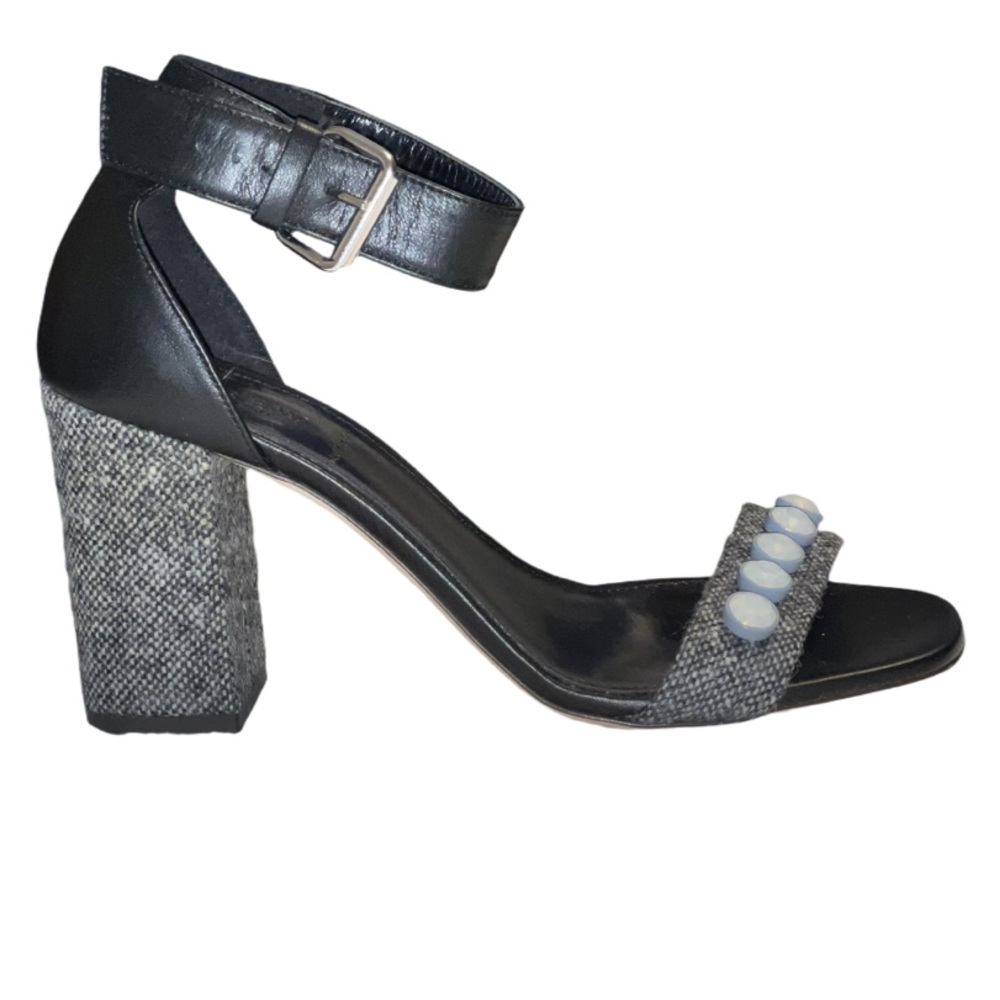 J. Crew Collection Jeweled Tweed Block Heel Size 8 NWT